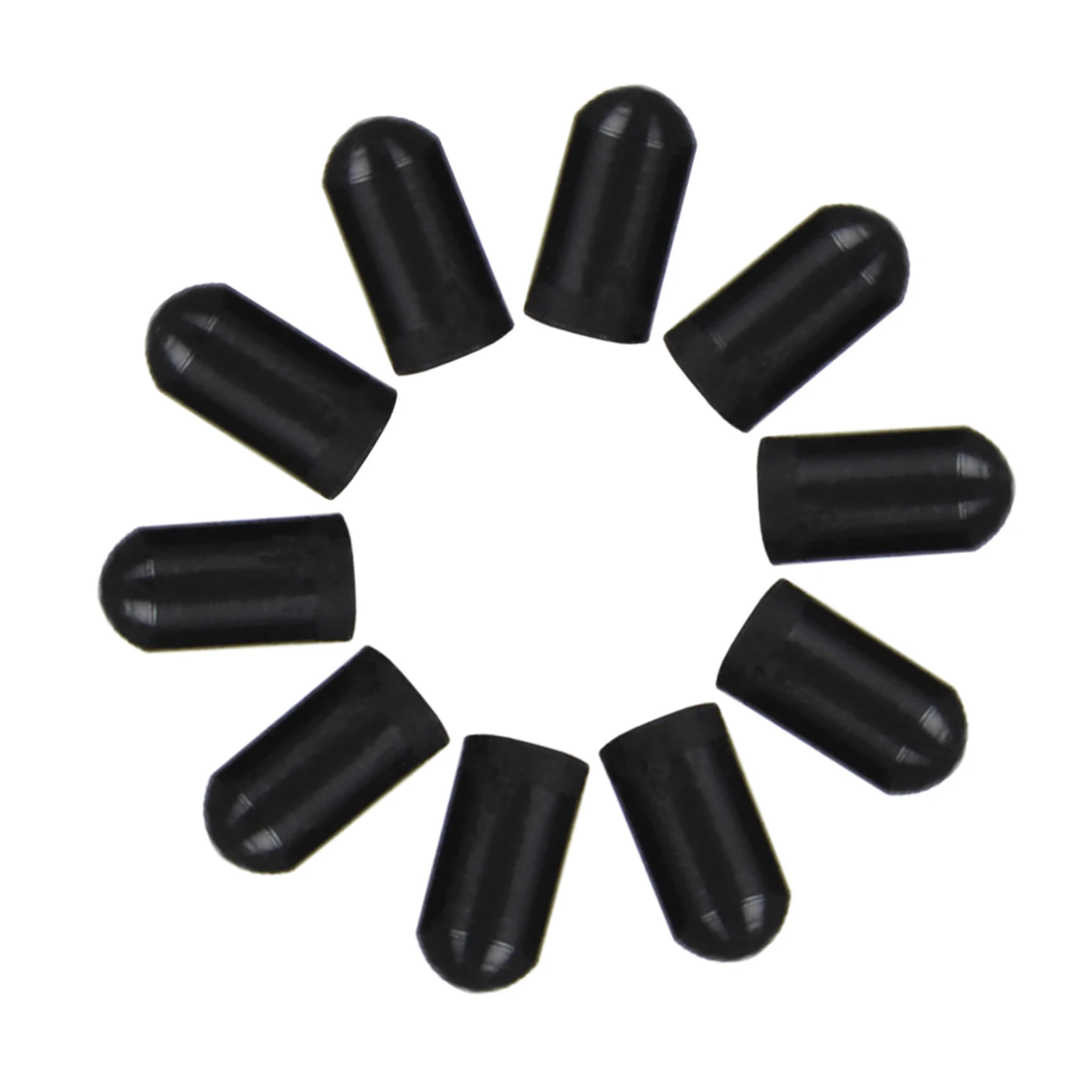 

10pcs Portable Silicone Dampener Drumstick Mute Replacement Parts Silent Practice Tips Sleeves Mallet Cover Musical Instrument