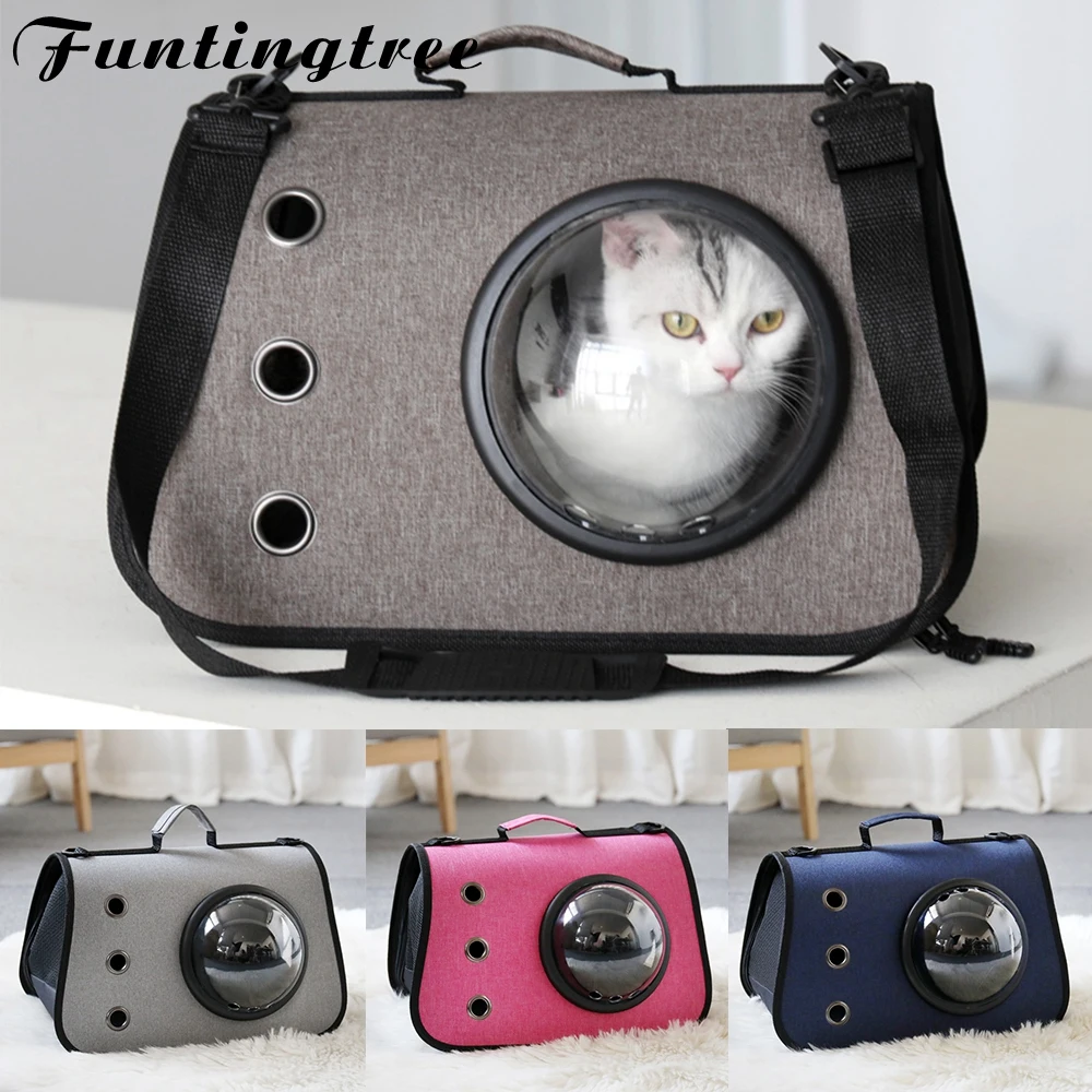 

Oxford Cloth Breathable Pet Bag Teddy Cat Bag for Outing Portable Messenger Portable Pet Bag Space Capsule One-shoulder Cat Bag