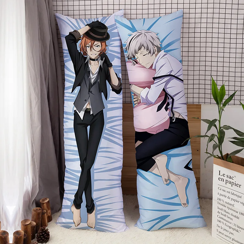 

Bungo Stray Dogs Dakimakura Cover Pillowcase Nakajima Dazai Ryunosuke Nakahara Hugging Body Pillow Bag Cartoon Anime Periphery