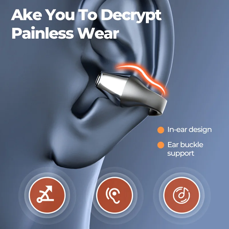 TWS беспроводные наушники Bluetooth 5 2 с костной проводимостью наушники-вкладыши