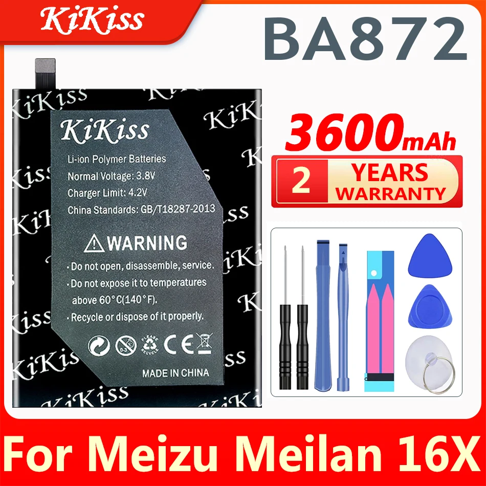 

For 3600mAh BA872 Battery For Meizu Meilan 16X M1872 M872H M872Q Phone Latest Production High Quality Battery