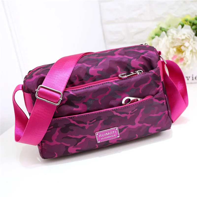 

Prints Waterproof Nylon Women Handbag Multifunctional Female Fashion Shoulder Bag Fashion Female Camouflage Messenger Bag