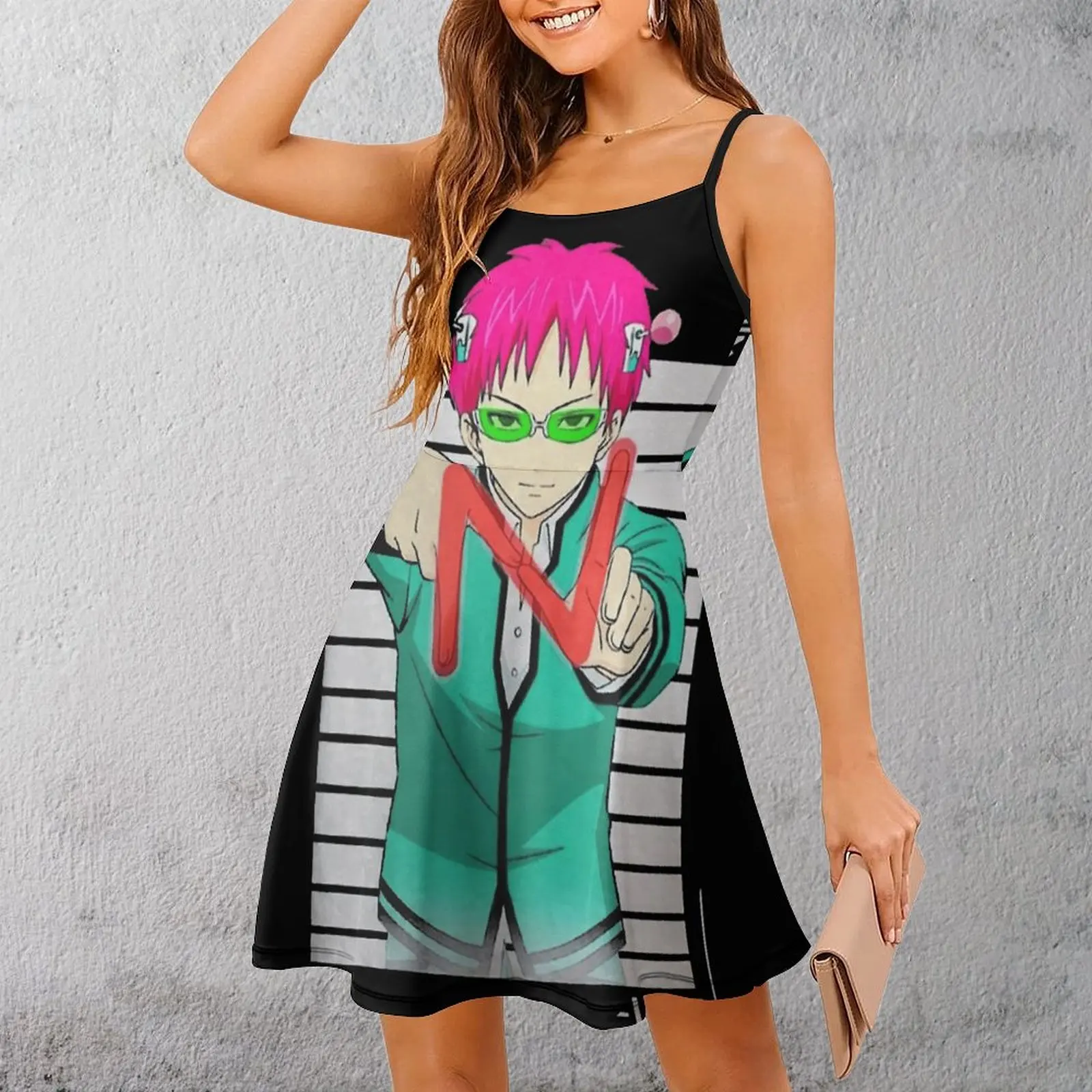 Saiki K Классическая классика на продажу женское платье бретельках новинка