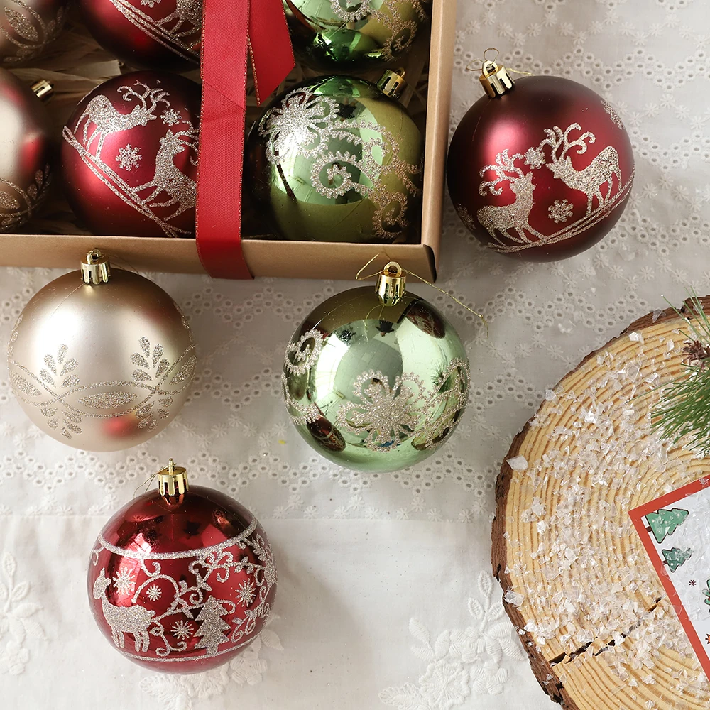 12/16 шт. 6/8 см Рождественские шары безделушка Рождественская елка подвесное