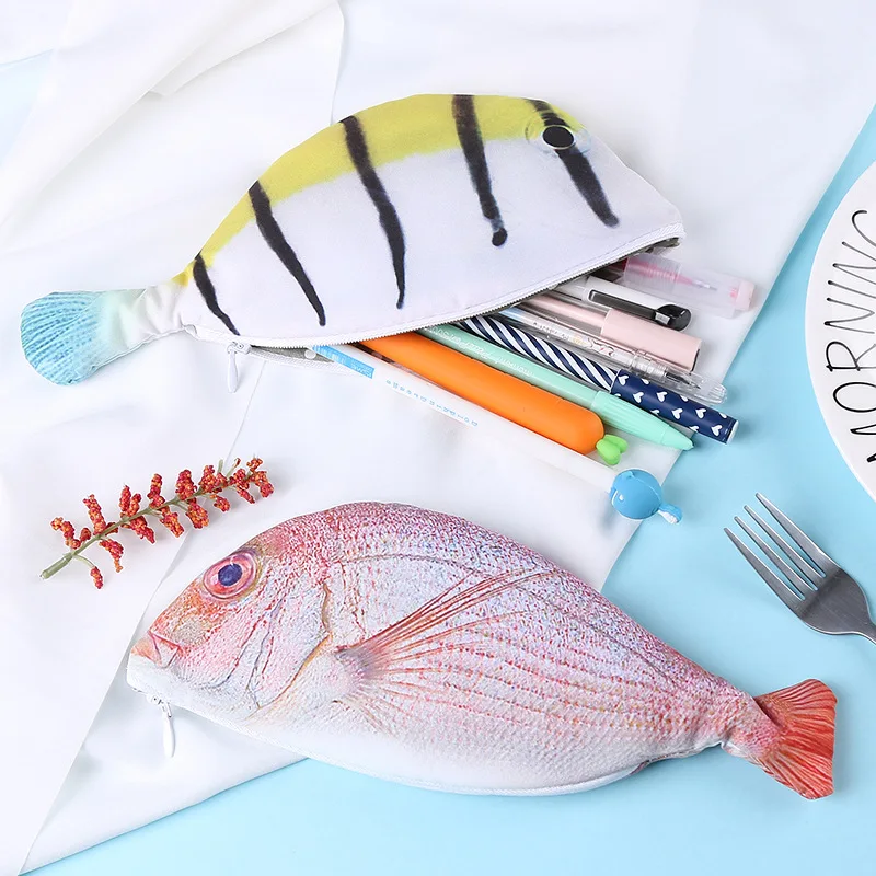 Case Student Personalized Stationery Storage Pen Bag Creativity Imitation Salted Fish Pencil Pouch