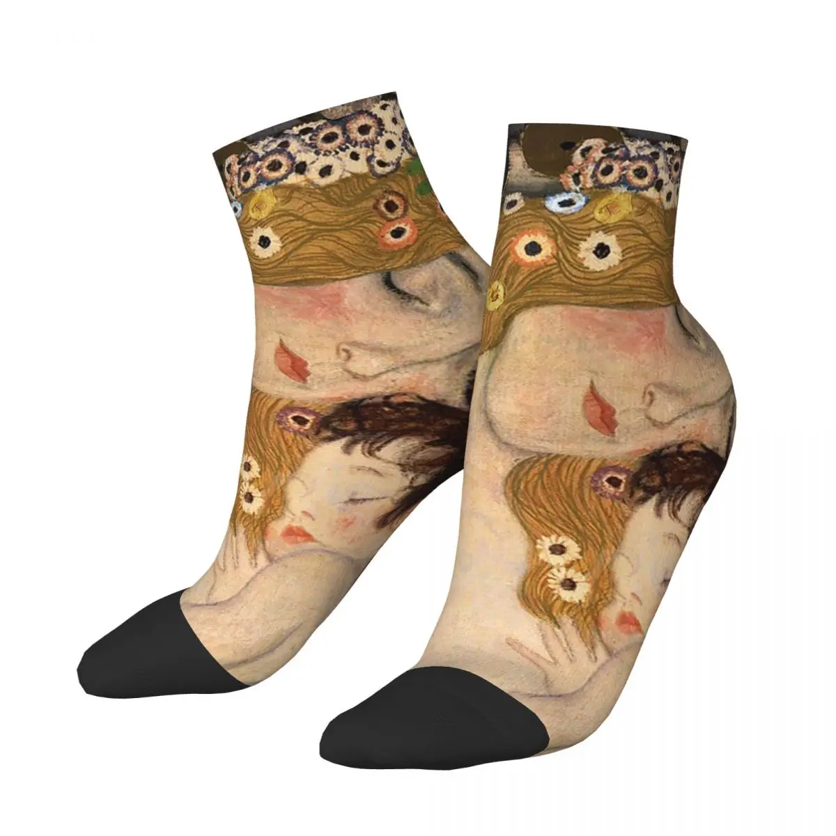 

Короткие носки Gustav Klimt Freyas, мужские и женские носки из полиэстера для матери и ребенка, весенние, летние, Осенние, зимние чулки до щиколотки, подарки