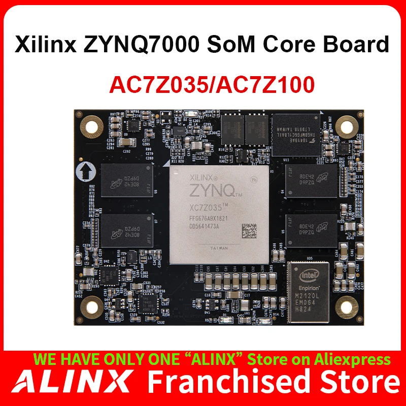 ALINX SoMs AC7Z100 AC7Z035 XILINX Zynq-7000 SoC XC7Z035 XC7Z100 ZYNQ ARM 7035 7100 FPGA Development Board System on Module