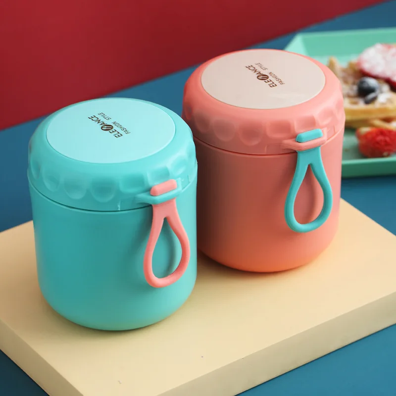 

Food Thermal Jar Insulated Soup Cup Vacuum Thermal Jar Stainless Steel Lunch Box Thermos Containers Bento Lunch Box for Kids