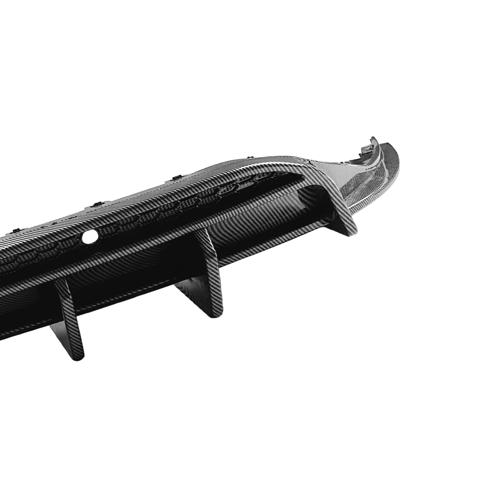 Диффузор для заднего бампера Volkswagen VW ID.3 2019-2022 углеродное волокно внешний