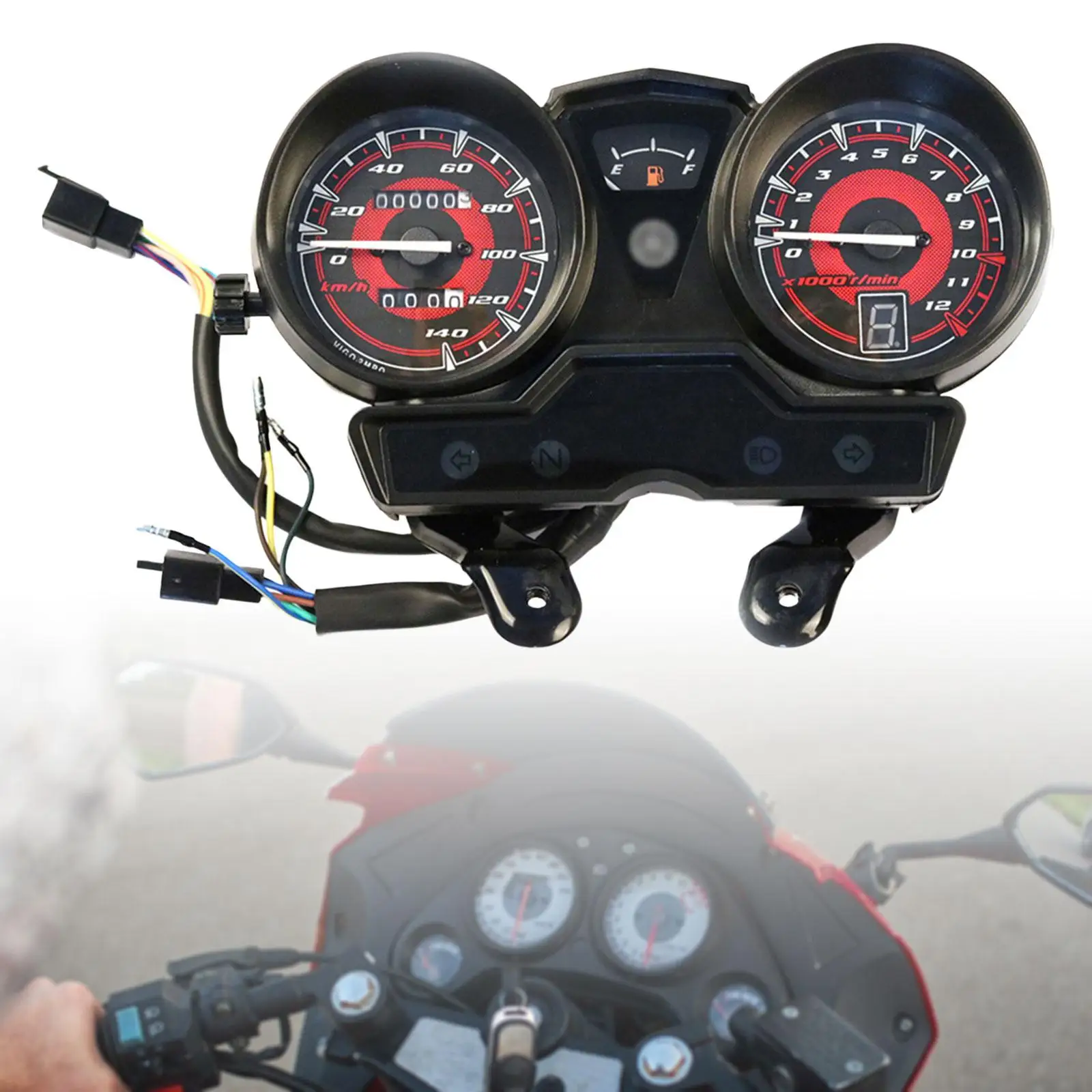 Мотоциклетный светодиодный цифровой спидометр тахометр одометр для Yamaha Ybr125