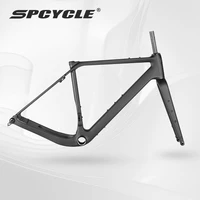 Spcycle T1000 Карбоновая гравийная велосипедная рама Дисковый тормоз UDH Вешалка 700x50C T47 Резьба BB Выносливость Дорожный велосипед Карбоновая рама