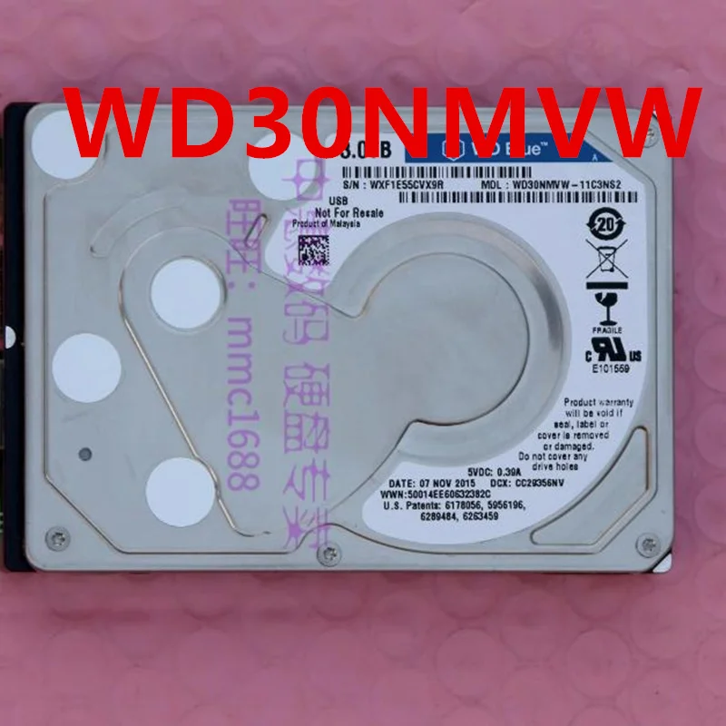 

Original 90% New Mobile Hard Disk Drive For WD 3TB 320GB USB2.0 2.5" WD30NMVW WD3200BMVV WD3200BMVU