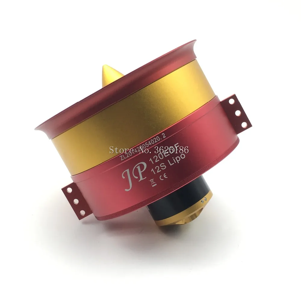 

RC Air Plane 50V 142A 7100W 9.3KG JP 120mm EDF Ducted Fan 12Blades with 5060 Motor 750KV All Set