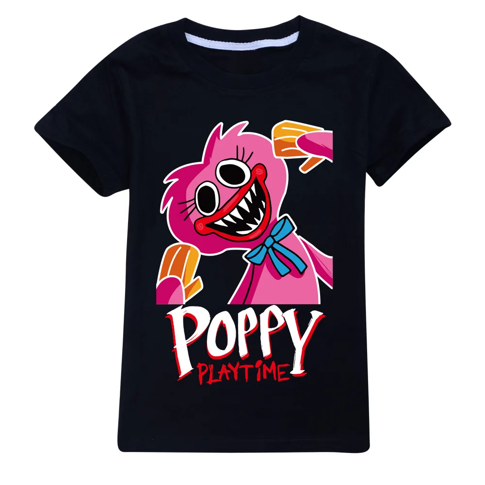 

Kids Game Cosplay Poppy Playtime Boys T-Shirt 3D Printiing Harajuku Casual Streetwear Huggy Wuggy Short Sleeve Girls T-shirts