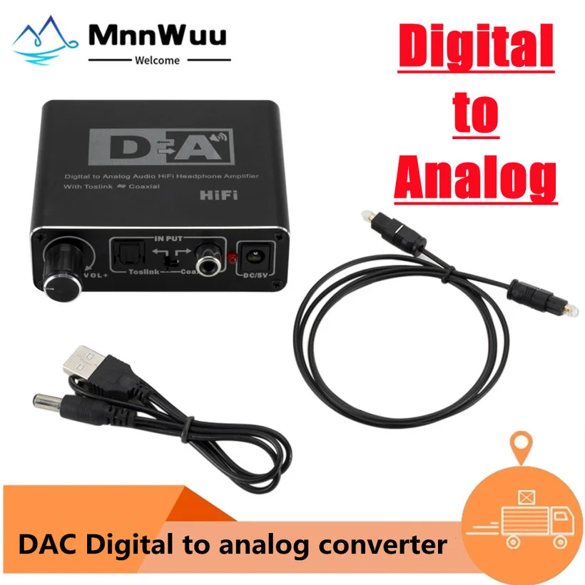 

Портативный Hifi DAC Amp цифро-аналоговый аудио преобразователь RCA 3,5 мм усилитель для наушников Toslink оптический коаксиальный выход dac 24bit