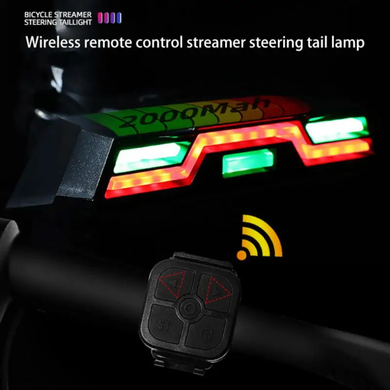 

Задний светодиодный фонарь для велосипеда, 7 режимов, 2000 мАч, зарядка через USB