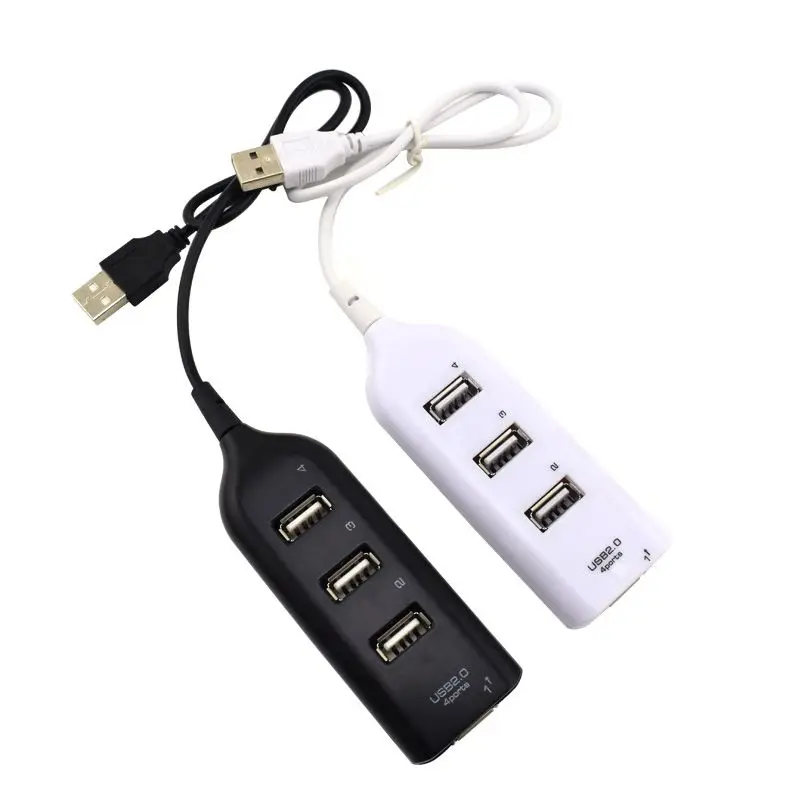 

High Speed Micro Mini 4 Ports 2.0 USB HUB Splitter Adapter For Laptop PC Notebook Receiver Computer Peripherals Accessories