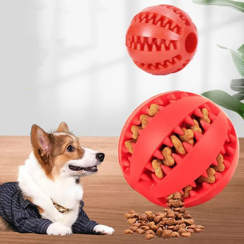 

Игрушки для собак 5 см, игрушки для домашних животных, Искусственная резина, протекающий мяч, мяч для чистки зубов, интерактивные игрушки для...