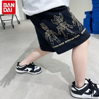bandai summer 2022 ultraman kids shorts casual sports cartoon bronzing printed cotton boy shorts for girls big kids shorts