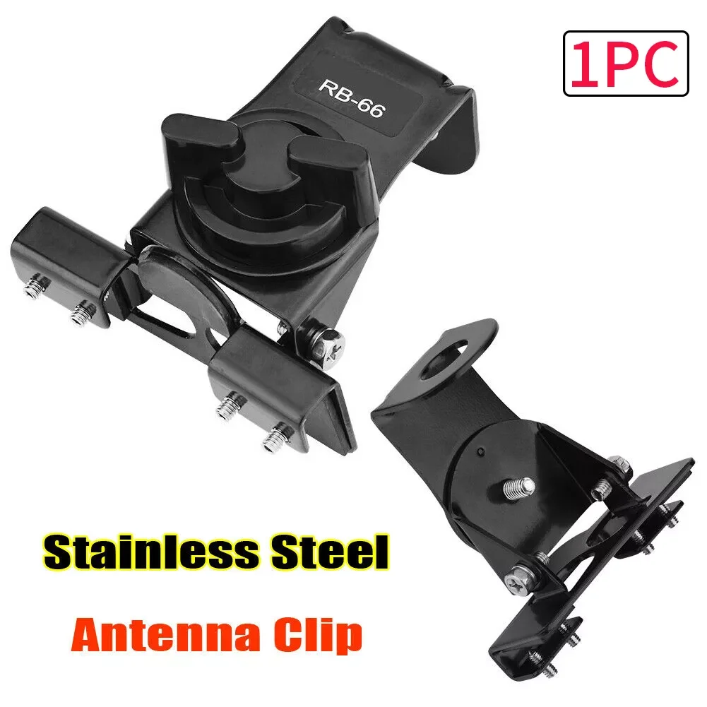RB66 Durable With Dismantling Device Radio Antenna Mount Stainless Steel Mini Stable Clip Bracket Replacement Parts Car Mobile