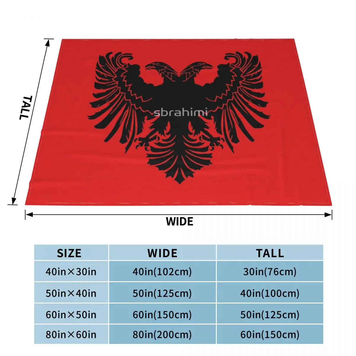 Мягкое покрывало на кровать с банским флагом