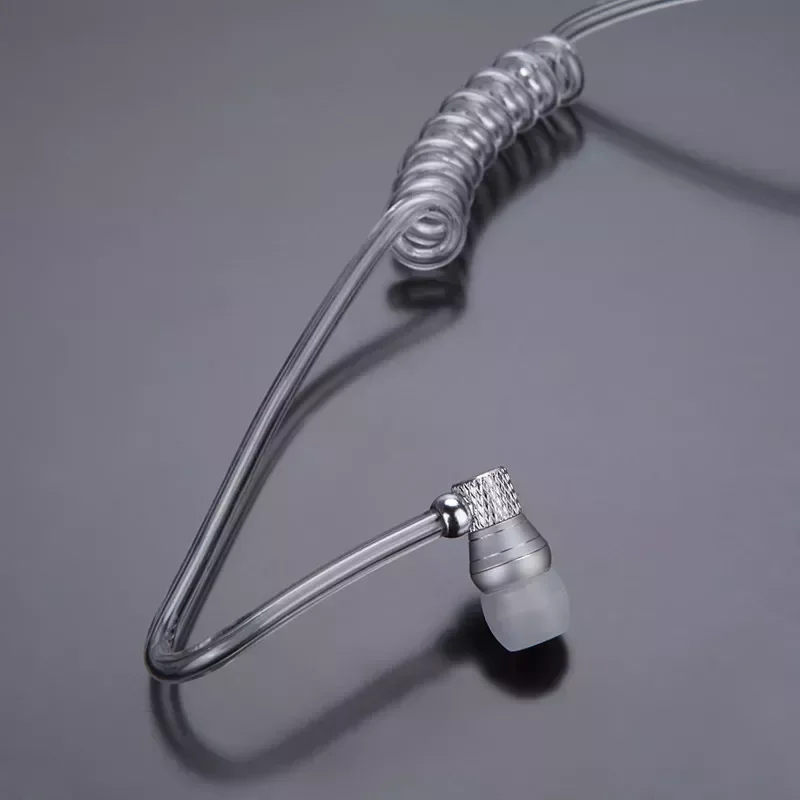 

NEW2023 Radiation Protection Anti-Radiation FBI Headphones Air Tube Handsfree Earphone with Microphone Volume Control Ear Hook