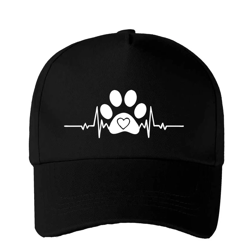 

Cartoon Love Dog Paw Print Made Hat Baseball Cap Adjustable Children Hat Boys Girls Sun Hat Hip Hop Hat Add Your Design