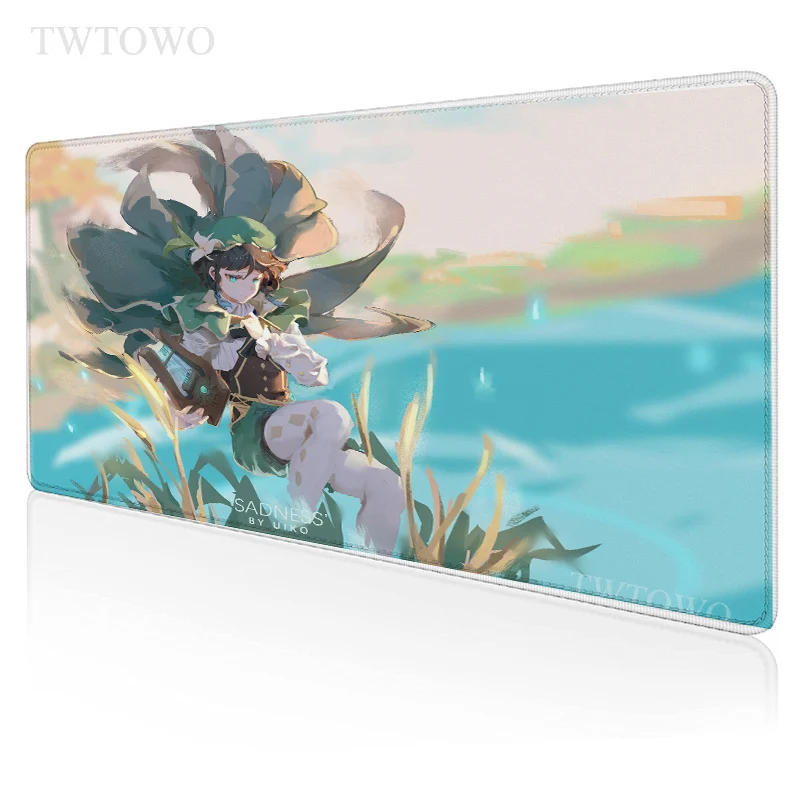 

Genshin Impact Venti Mouse Pad Gaming XL New Custom Mousepad XXL Desk Mats keyboard pad Office Natural Rubber Soft Mice Pad