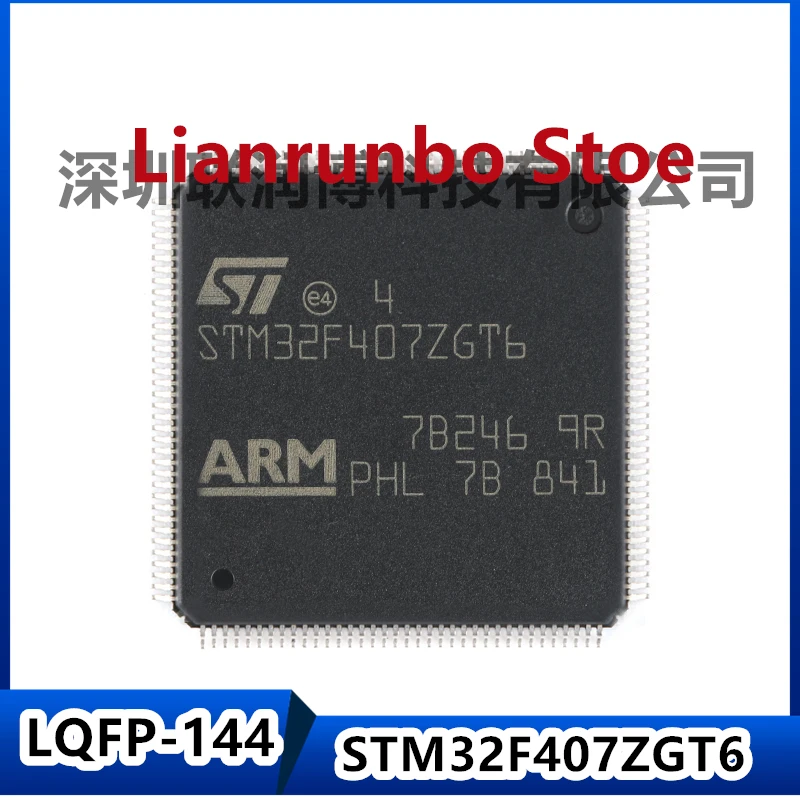 

New original STM32F407ZGT6 LQFP-144 ARM Cortex-M4 32-bit microcontroller MCU