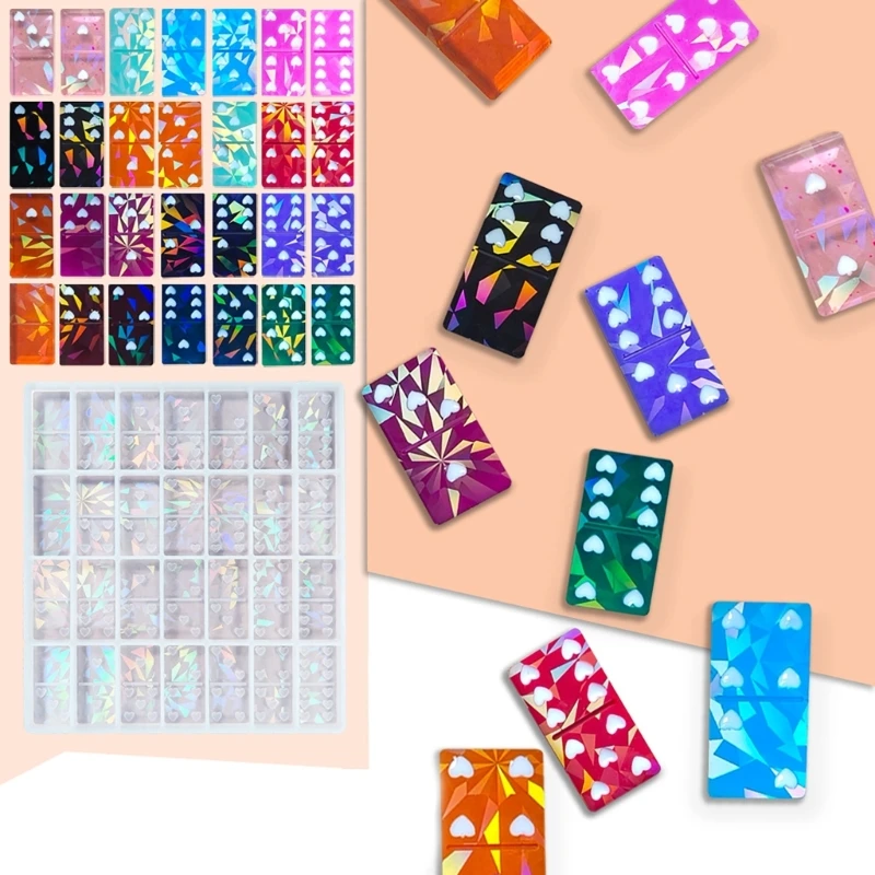 Y4QE Световая и теневая форма для украшения домино используемая изготовления