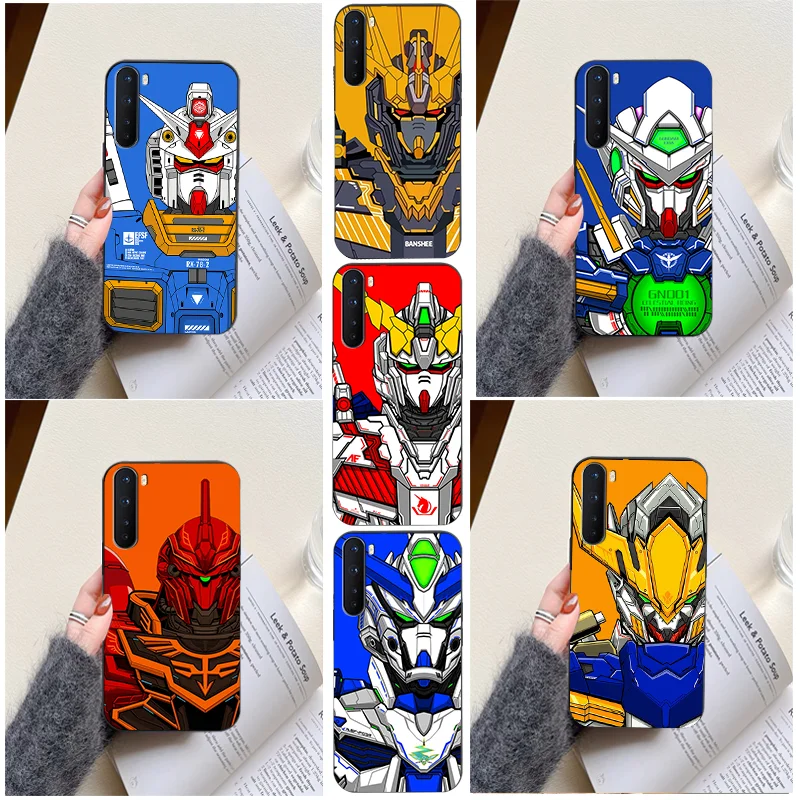 

Gundam Robot Anime Cover for OnePlus 11 10 9 Pro 8T 9RT 10T Ace OnePlus Nord N10 N100 N20 2T CE Lite Black Soft Phone Case