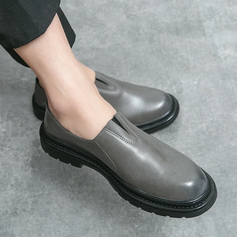 Мужские классические кожаные туфли деловые повседневные Мокасины для тенниса
