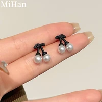 mihan 925 silver needle women jewelry cherry earrings 2022 new trend sweet temperament stud earrings for girl lady gifts
