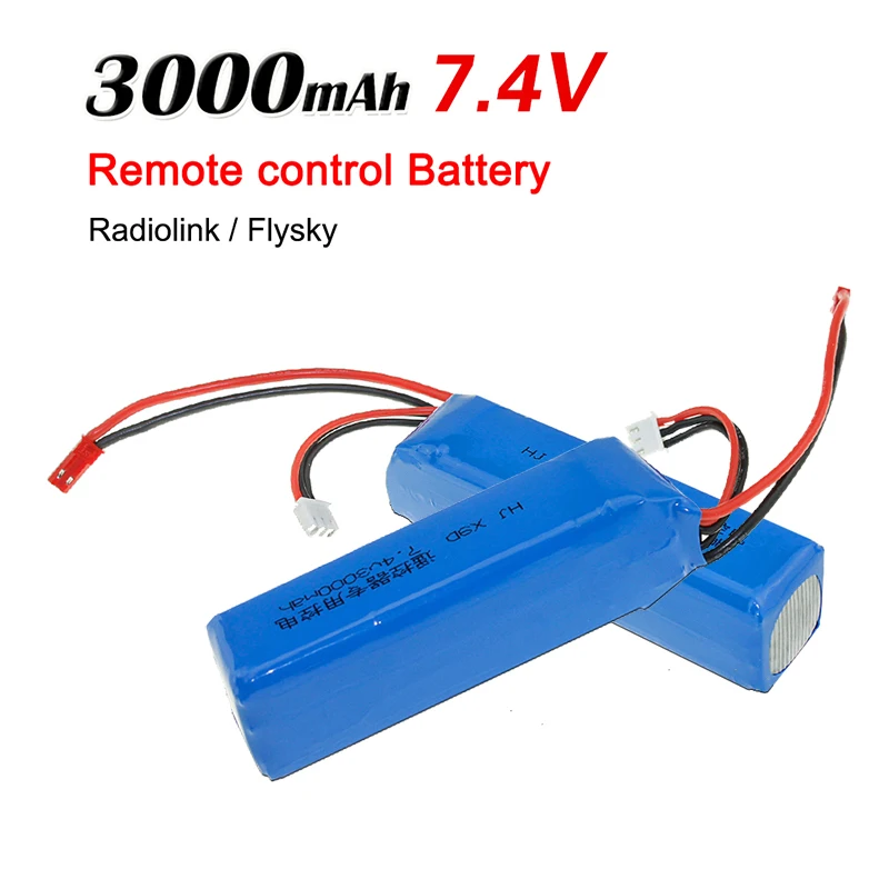 Lipo Battery 2S 7.4V 3000mAh Recharegabel Safe For Frsky Taranis X9D Plus Radiolink Transmitter RC Toys Model