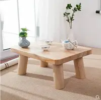 Antique Small Solid Wood Coffee Table, Window Coffee Table, Japanese Style Tatami Tea Table, Simple Home Wood Furniture