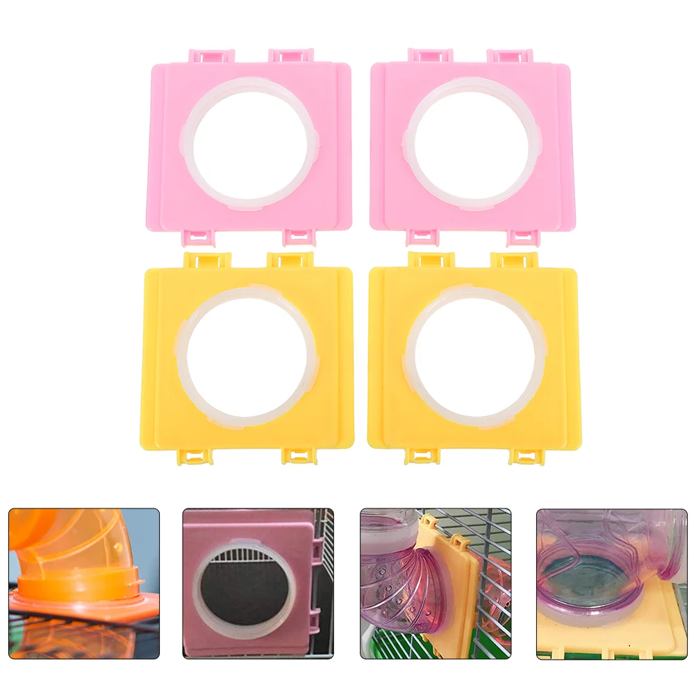 

4PCS Flexible Hamster Cage Board Hamster Cage Connector Diy Cage Supplies Hamster Cage Tunnel