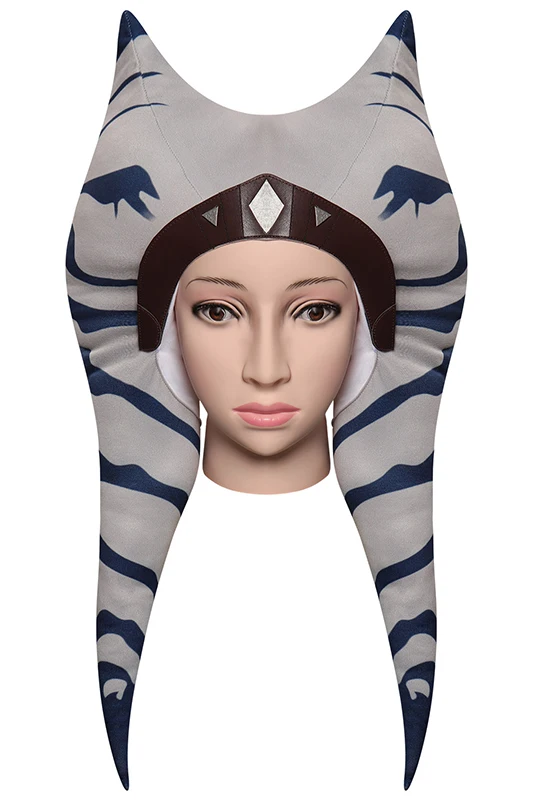 Головной убор для косплея асоки на Хэллоуин Женский костюм с топом юбкой и поясом