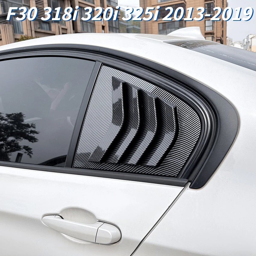 

Side Vent Rear Window Shades Louver Shutter Sticker Cover Trim for BMW 3 Series F30 318i 320i 325i 2013-2019 Car Accessories