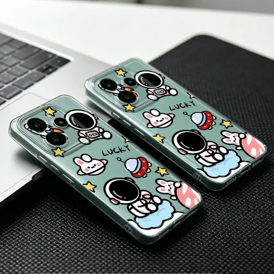 Фото Чехол для телефона Xiaomi Redmi Note 15 11 Note 13 14 Pro Plus 9 10 A4 11S 12S 13C 12 14C 10S с дизайном «Детский астронавт», мягкий чехол-накладка №1