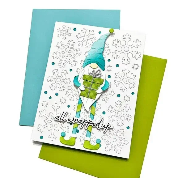 Mmao Craft металлические штампы для резки пресс-форма рождественских танцев гном