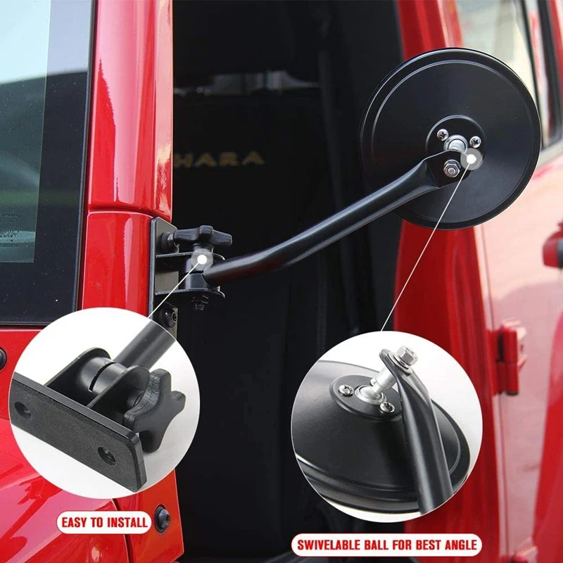 Открывающиеся двери Зеркала быстросъемные зеркала внешние аксессуары для Jeep