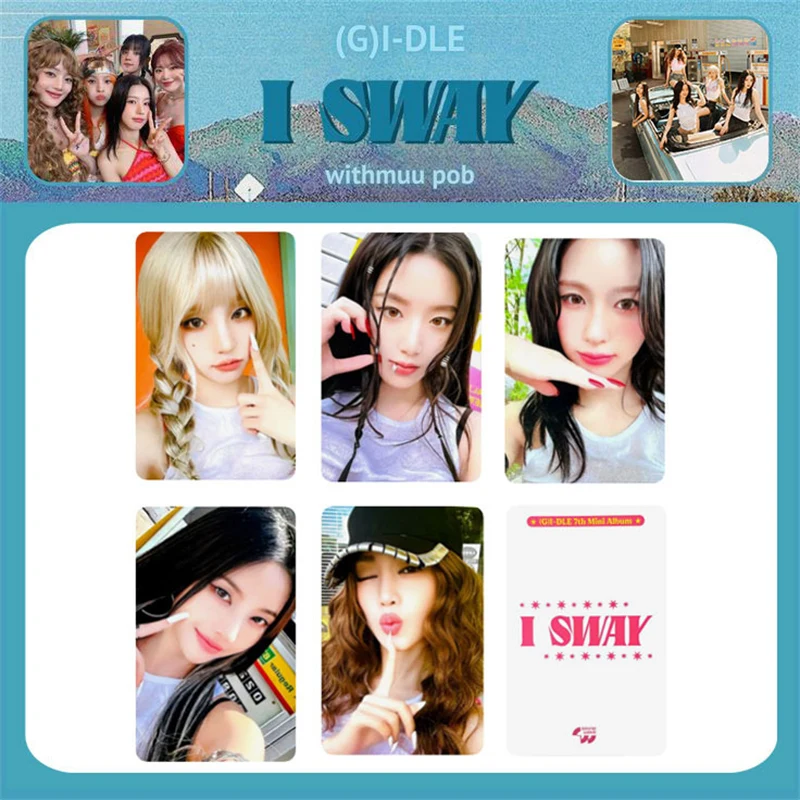 5 шт./набор KPOP (G)I-DLE новый альбом I SWAY LOMO Card специальная открытка SHUHUA YUQI с muu