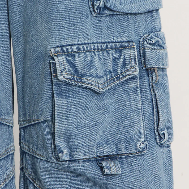 Y2K Wide Leg Pants Jeans 2023 Summer Casual Pants Women Retro Street Hip Hop overalls Fashion High Waist Women Jeans washable