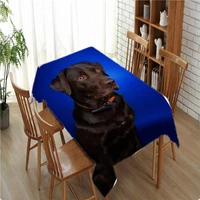 cute dog custom table cloth oxford fabric rectangular waterproof oilproof table cover family party tablecloth