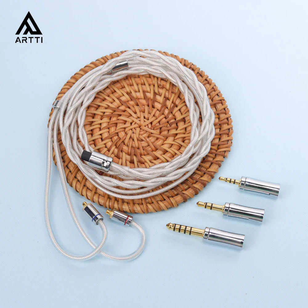 

ARTTI SPARK A10 3in1 HIFI Earphone Audio Upgrade IEM MMCX Cable 2.5+3.5+4.4mm Detachable Angle Plug QDC/MMCX/0.78 2pin Connector