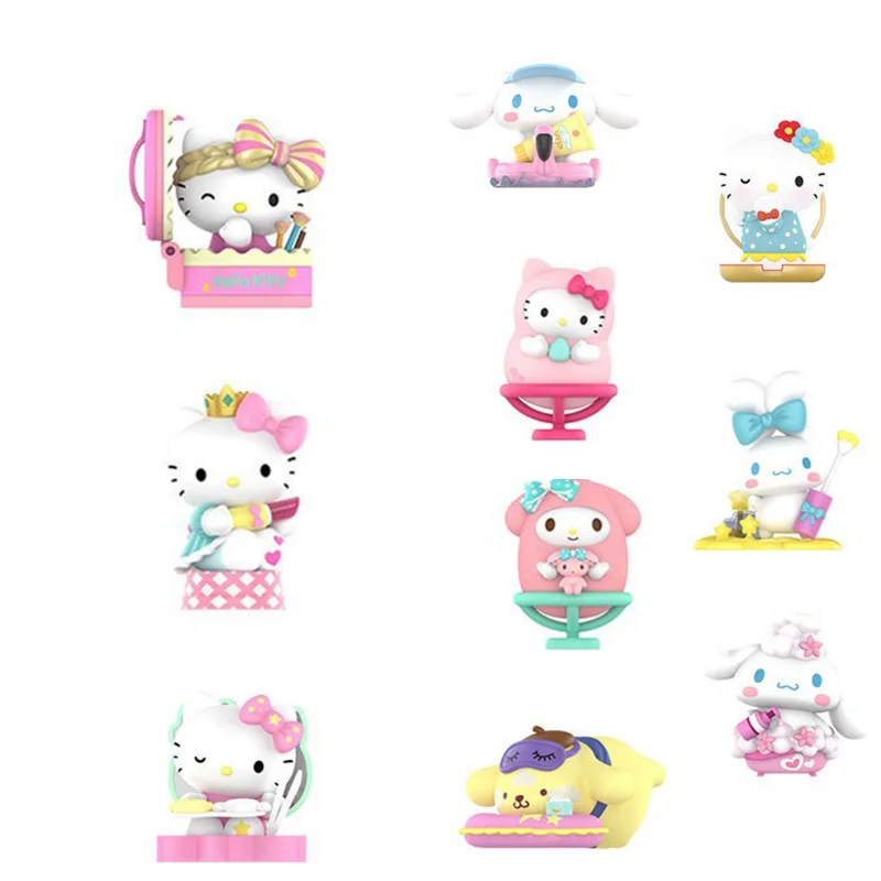 

POP MART настольное креативное Украшение Hello kitty моя мелодия игрушка Sanrio семья красота фигурка глухая коробка памятный подарок
