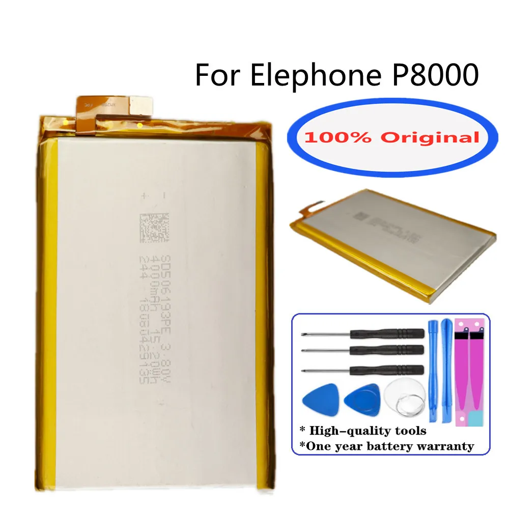

New 4165mAh High Quality P8000 Original Battery For Elephone P8000 Phone Battery Bateria Batterie + Tools + Tracking Number