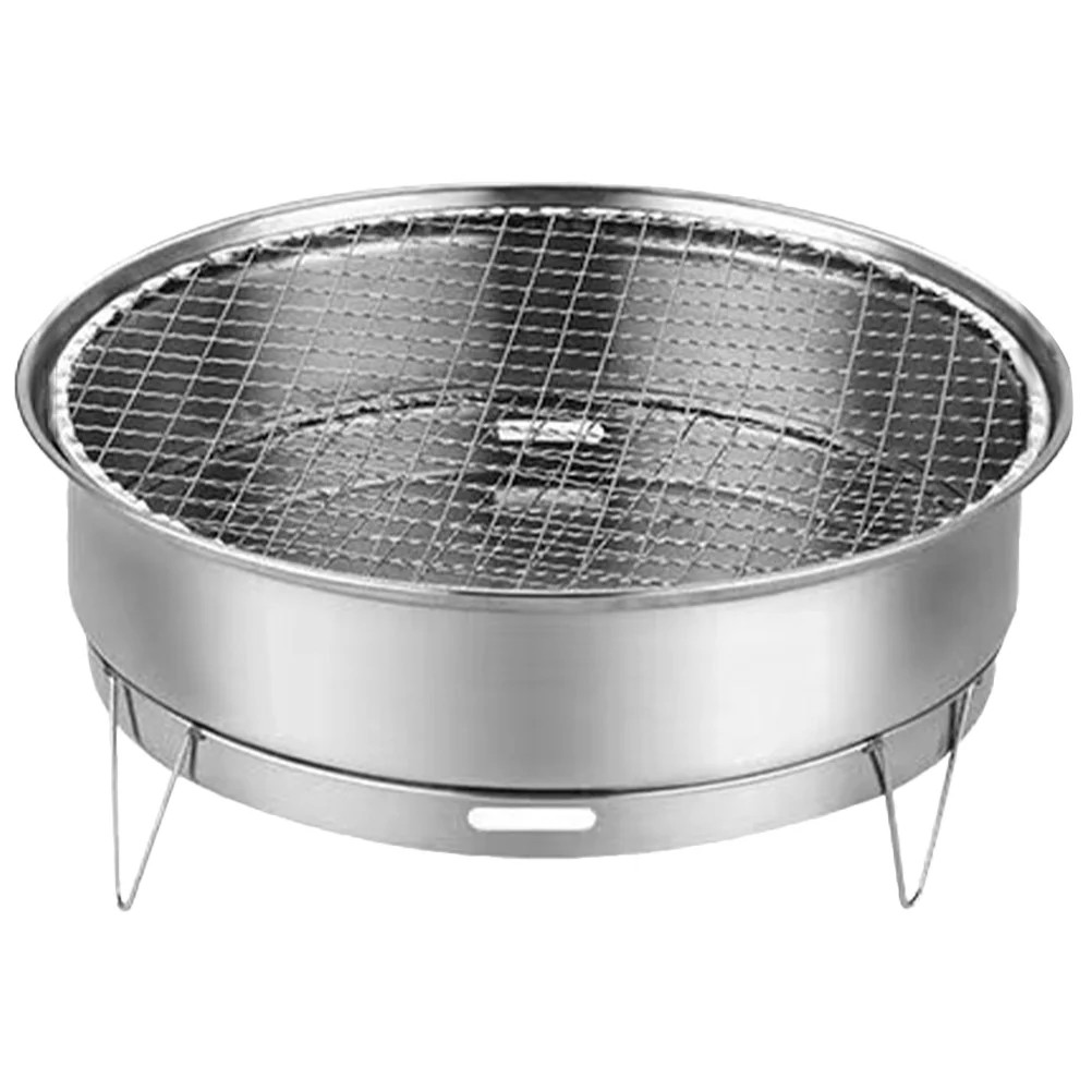

Outdoor Barbecue Grill Stainless Steel Bbq Tool Portable Collapsible Rack Charcoal Grills Roast Chicken Supply