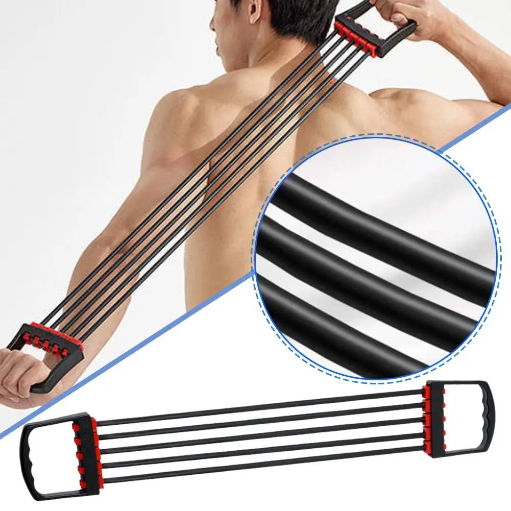 

Adjustable Chest Expander Chest Muscle Exerciser Workout Chest Muscle Crossfit Resistance Band Strength Trainer for Home Gym