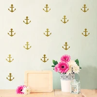 anchor pattern home decor wall stickers living room bedroom kids room nursery decals mug decals beach party stickers 22 colors